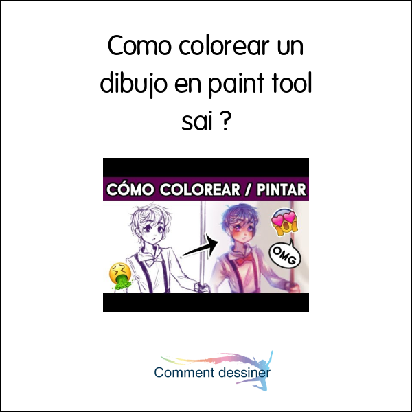 Como colorear un dibujo en paint tool sai